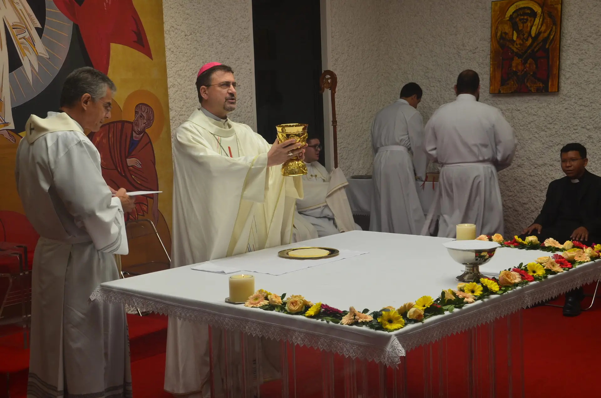 Visita de Dom Paulo Andreolli ao Seminário